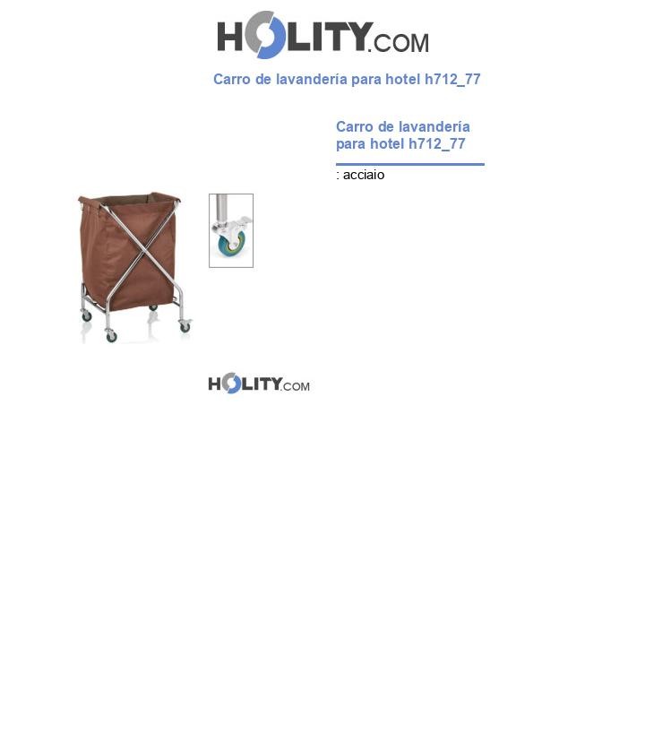 Carro de lavandería para hotel h712_77