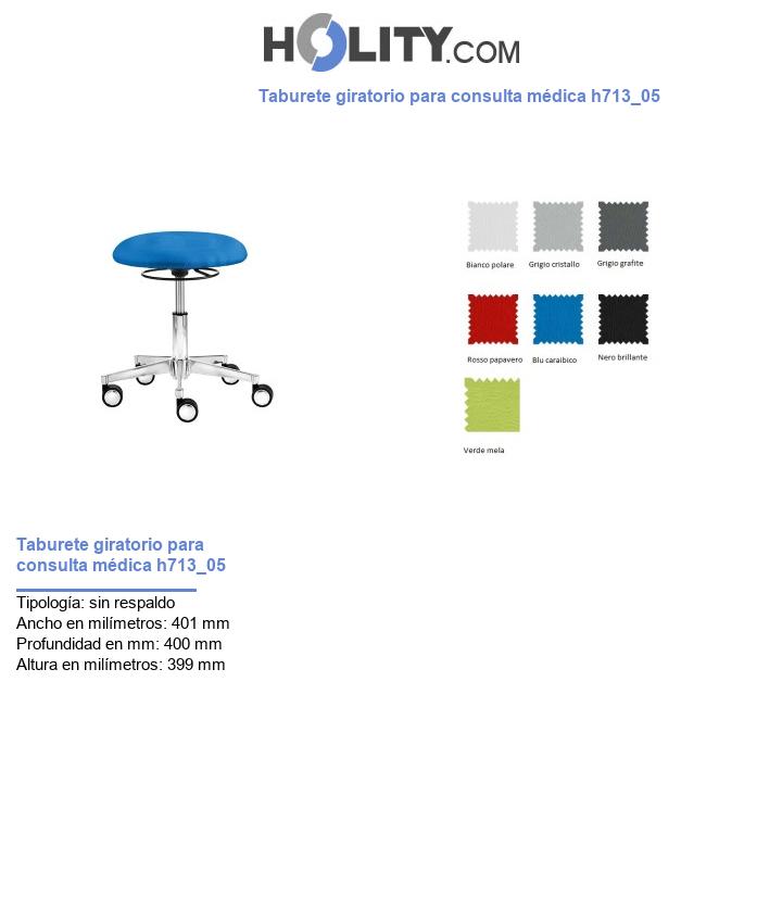 Taburete giratorio para consulta médica h713_05