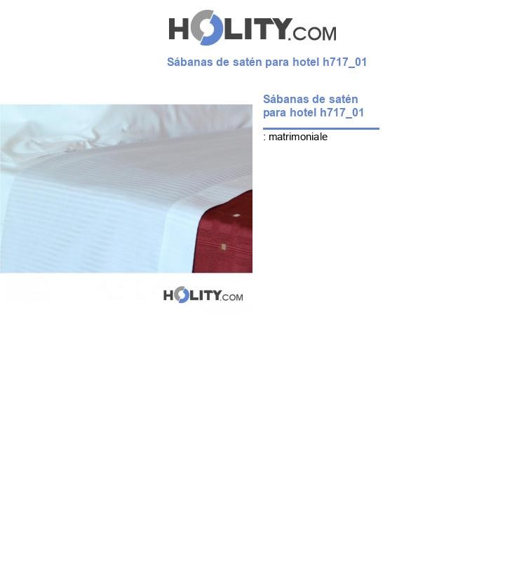 Sábanas de satén para hotel h717_01