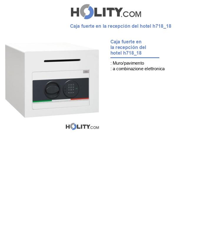 Caja fuerte en la recepción del hotel h718_18