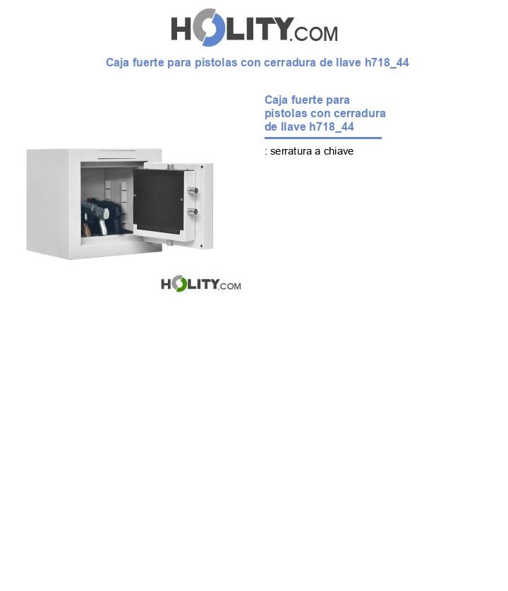 Caja fuerte para pistolas con cerradura de llave h718_44