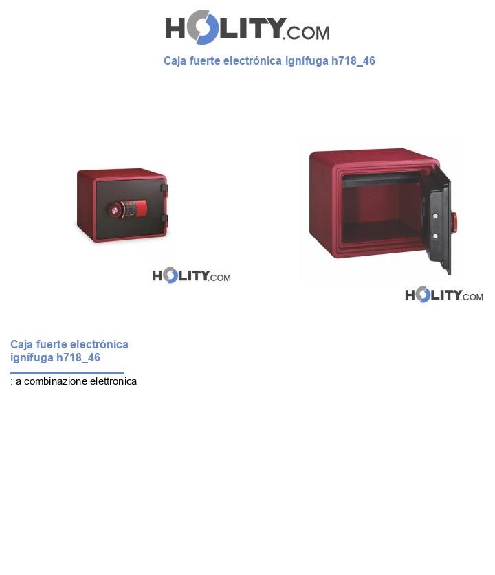 Caja fuerte electrónica ignífuga h718_46