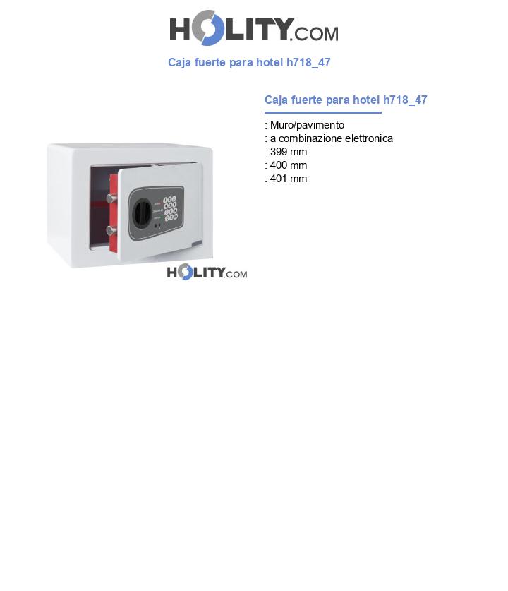 Caja fuerte para hotel h718_47