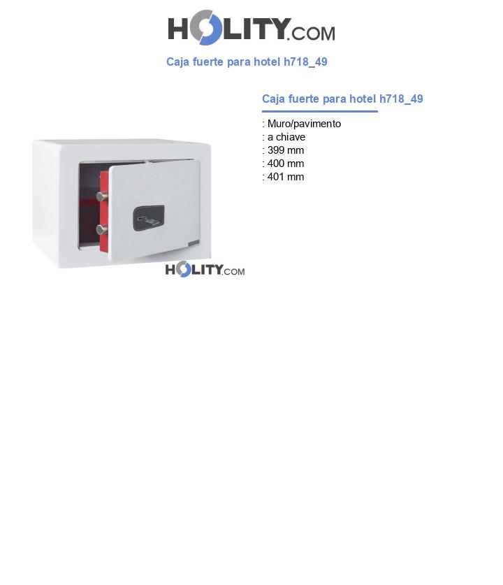 Caja fuerte para hotel h718_49