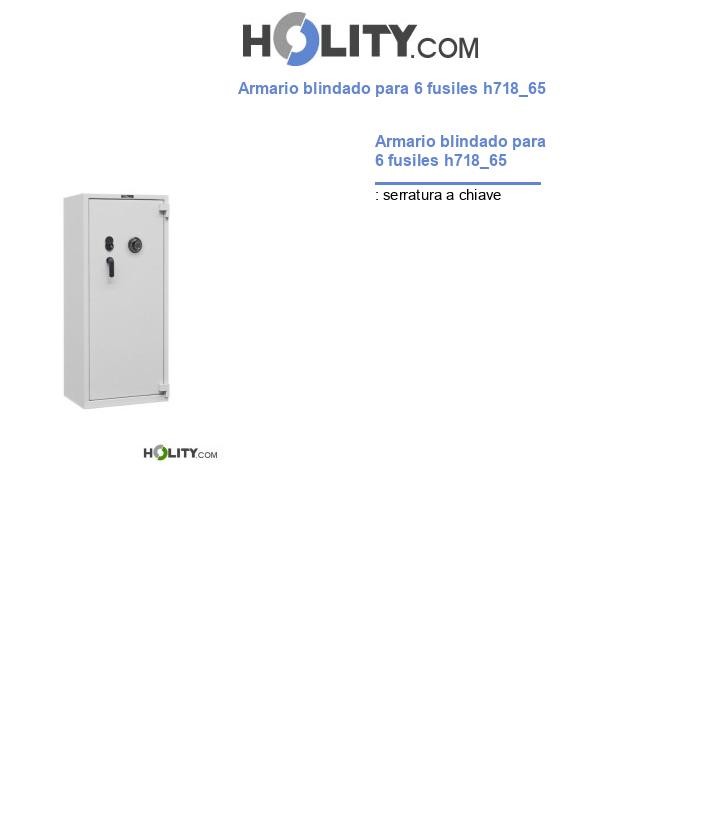Armario blindado para 6 fusiles h718_65