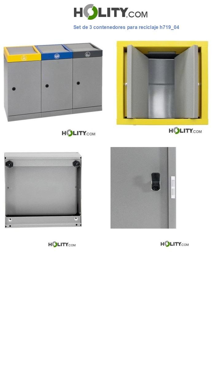 Set de 3 contenedores para reciclaje h719_04
