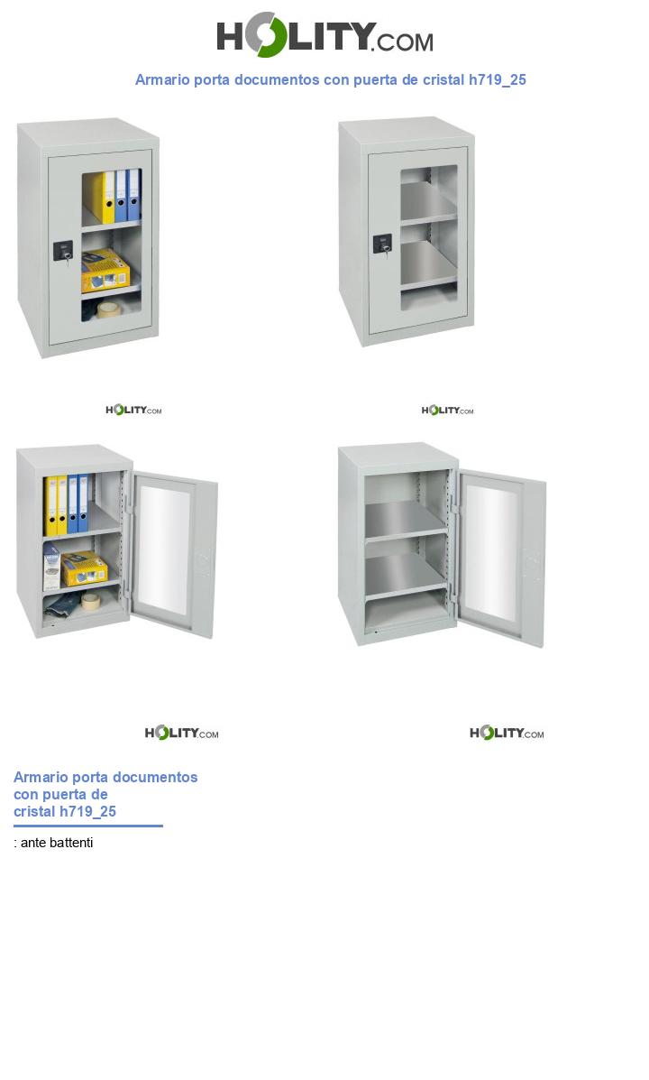Armario porta documentos con puerta de cristal h719_25
