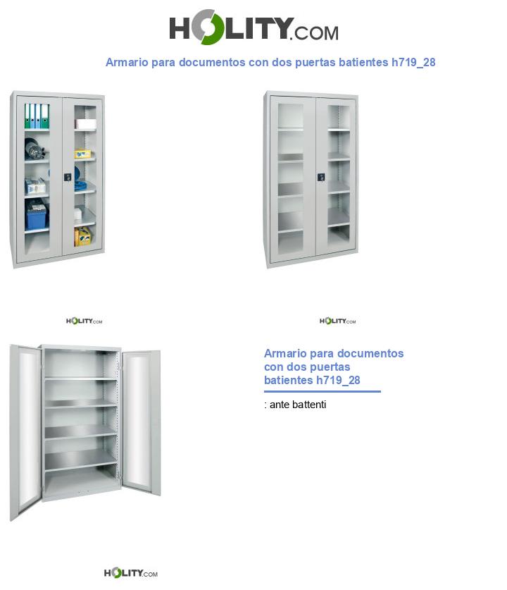 Armario para documentos con dos puertas batientes h719_28