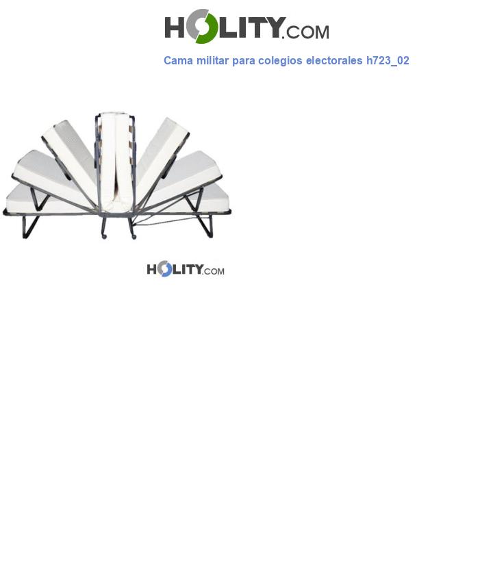 Cama militar para colegios electorales h723_02