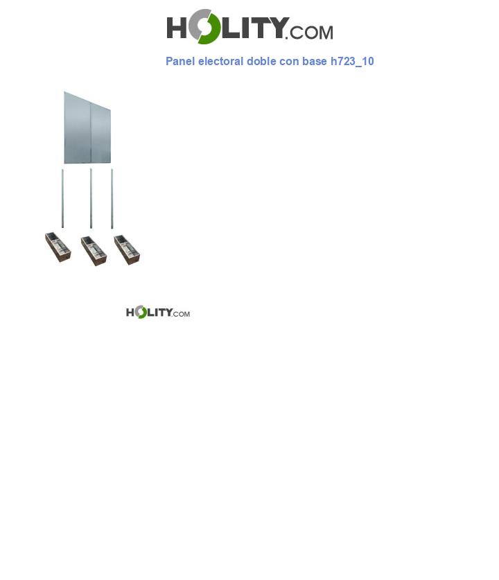 Panel electoral doble con base h723_10