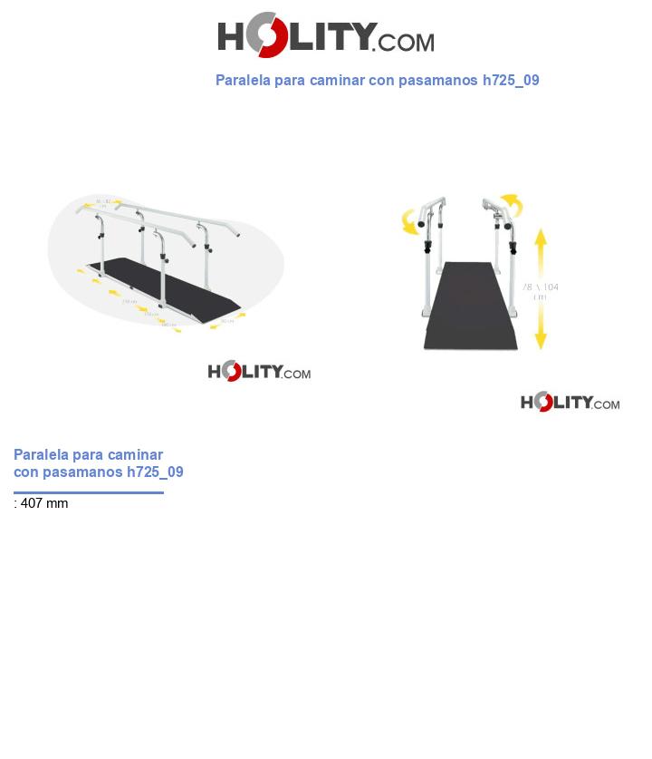 Paralela para caminar con pasamanos h725_09