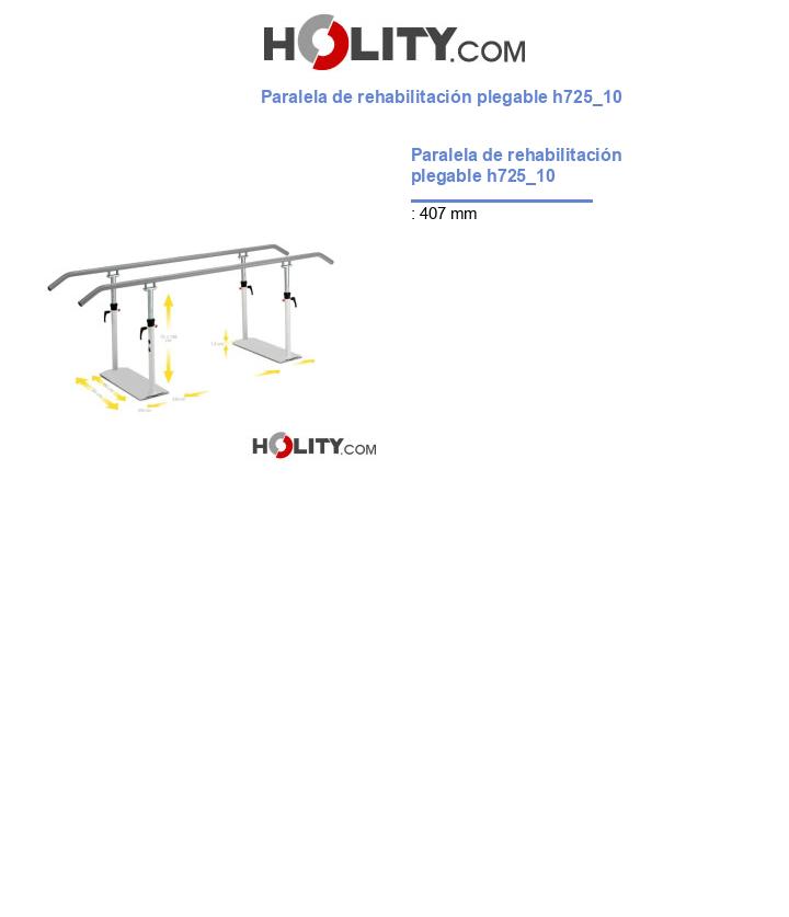 Paralela de rehabilitación plegable h725_10