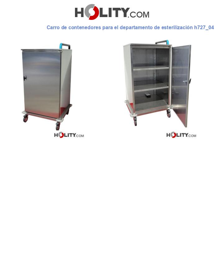 Carro de contenedores para el departamento de esterilización h727_04