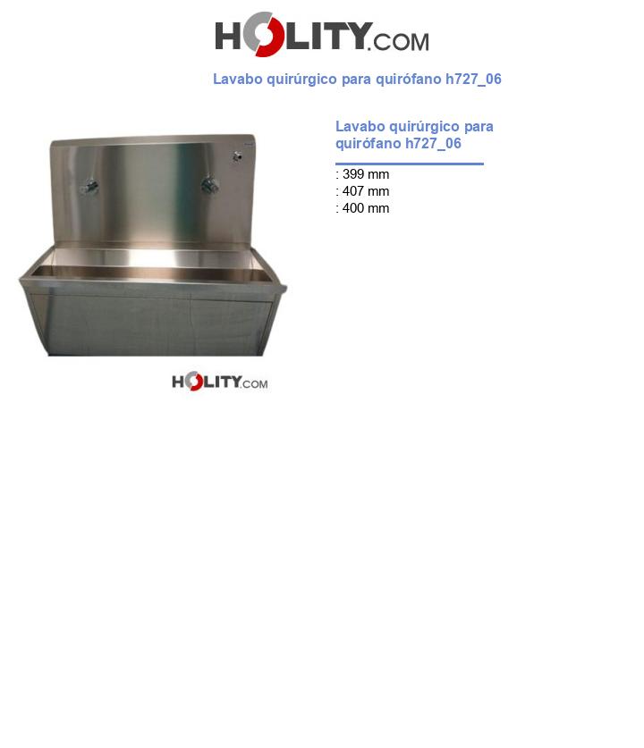 Lavabo quirúrgico para quirófano h727_06