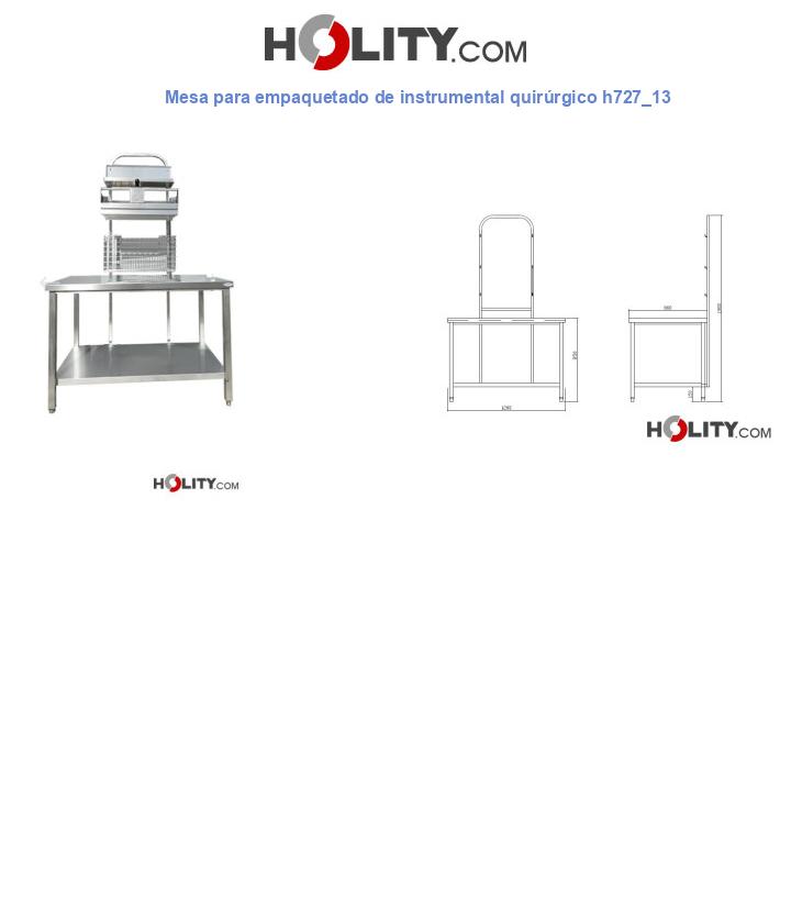 Mesa para empaquetado de instrumental quirúrgico h727_13