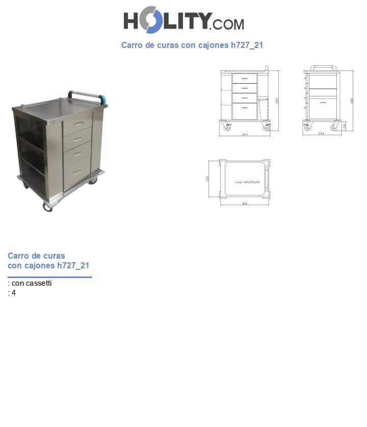 Carro de curas con cajones h727_21