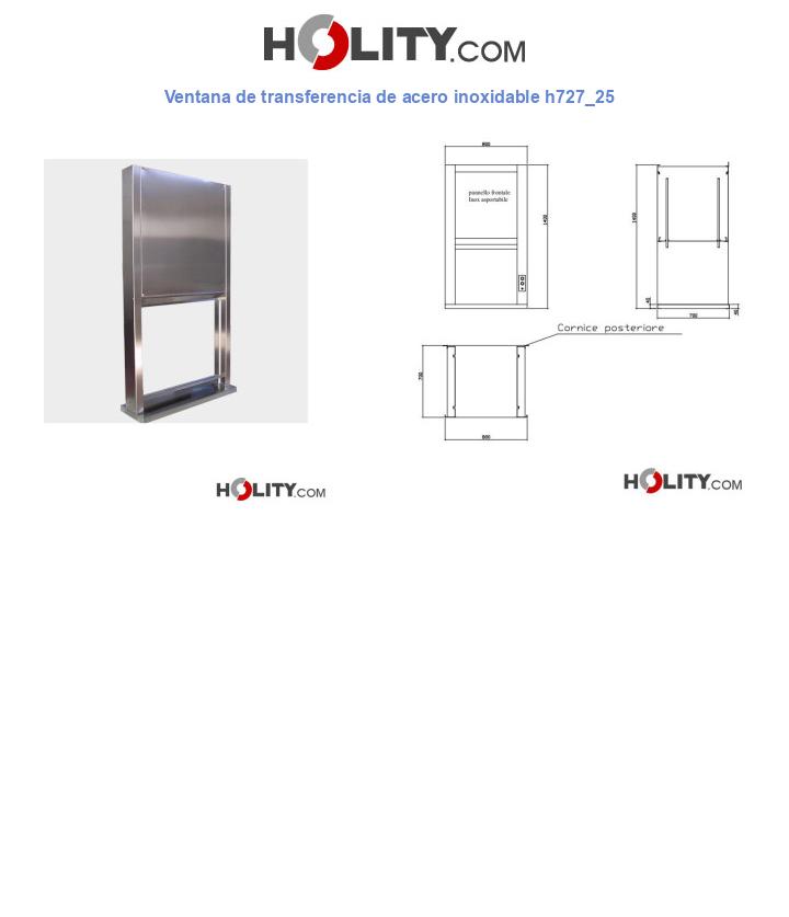 Ventana de transferencia de acero inoxidable h727_25
