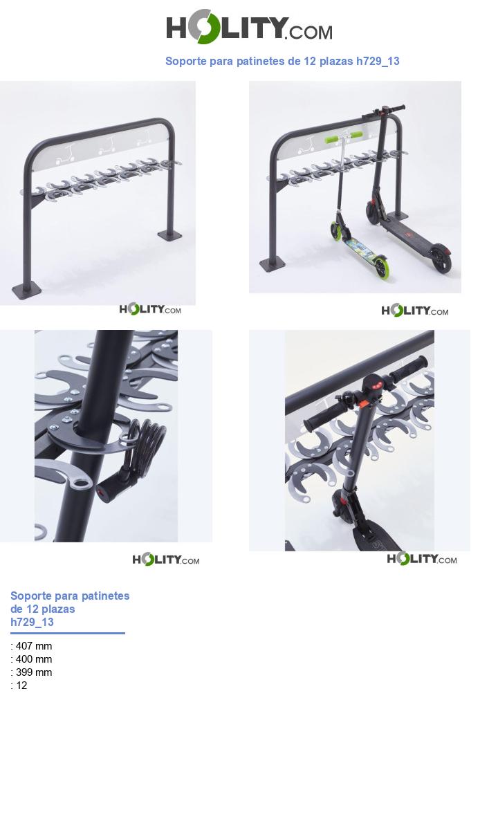 Soporte para patinetes de 12 plazas h729_13