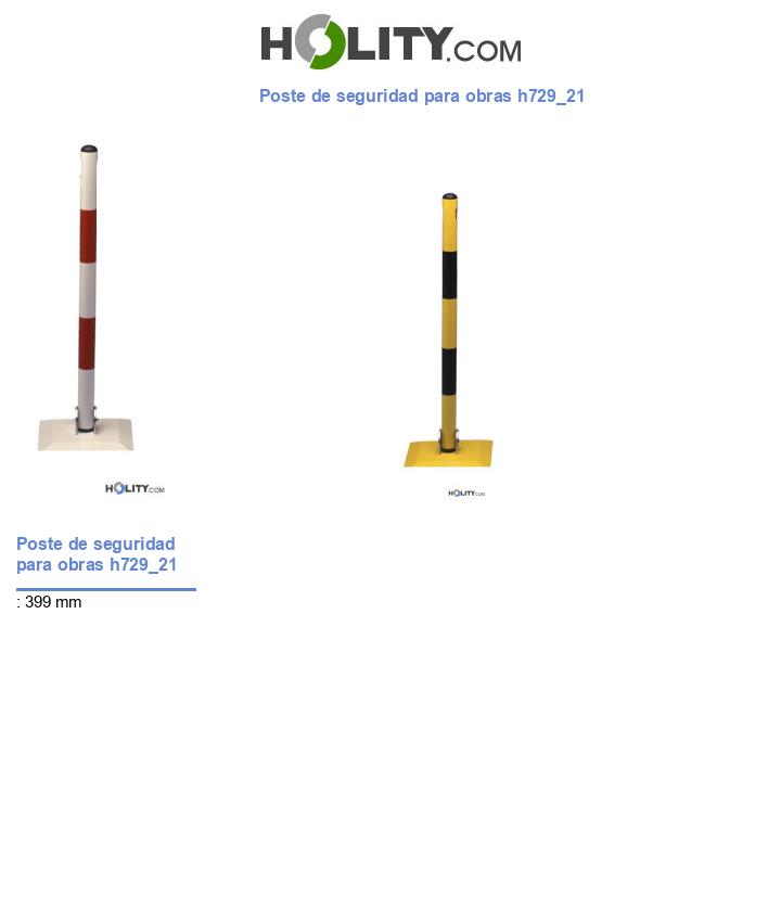 Poste de seguridad para obras h729_21