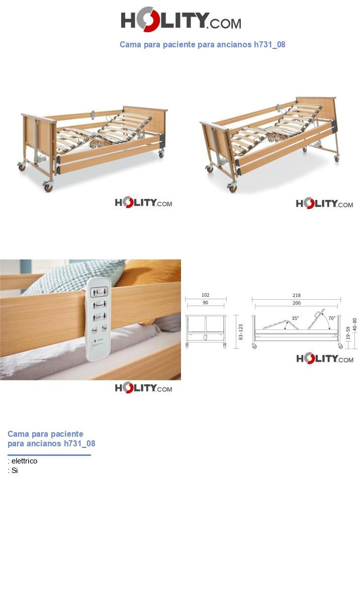Cama para paciente para ancianos h731_08