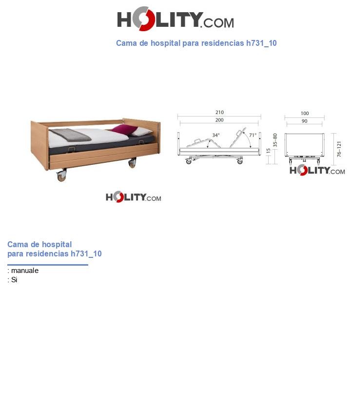 Cama de hospital para residencias h731_10