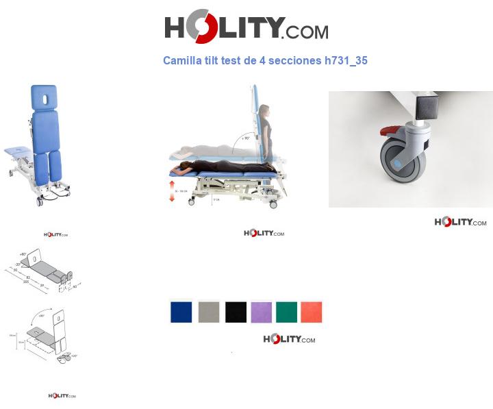Camilla tilt test de 4 secciones h731_35