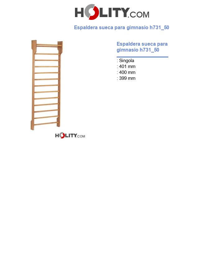 Espaldera sueca para gimnasio h731_50