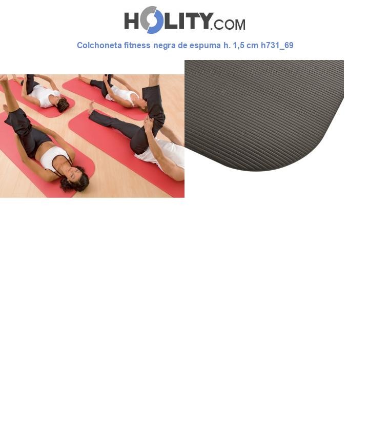 Colchoneta fitness negra de espuma h. 1,5 cm h731_69