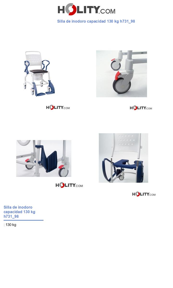 Silla de inodoro capacidad 130 kg h731_98