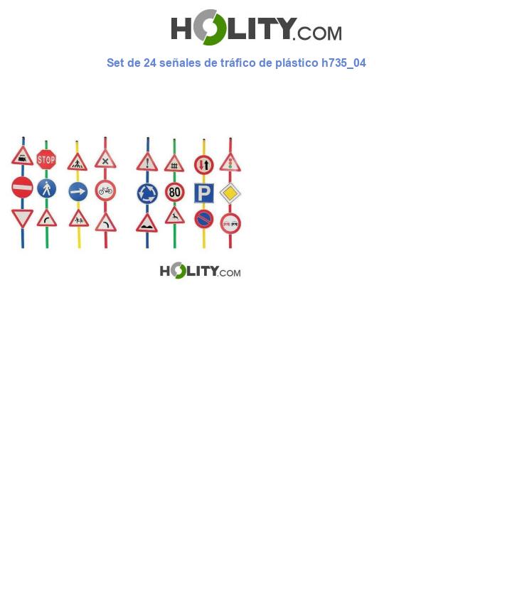 Set de 24 señales de tráfico de plástico h735_04