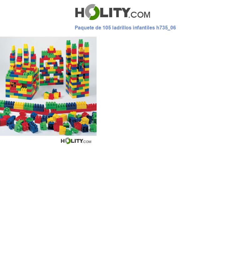 Paquete de 105 ladrillos infantiles h735_06