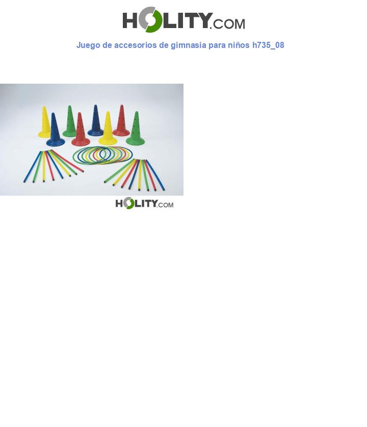 Juego de accesorios de gimnasia para niños h735_08