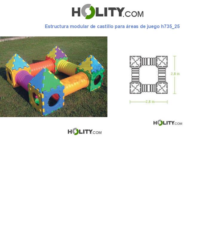 Estructura modular de castillo para áreas de juego h735_25
