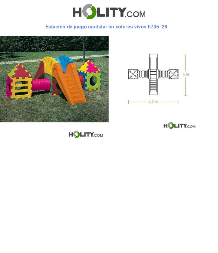 Estación de juego modular en colores vivos h735_26