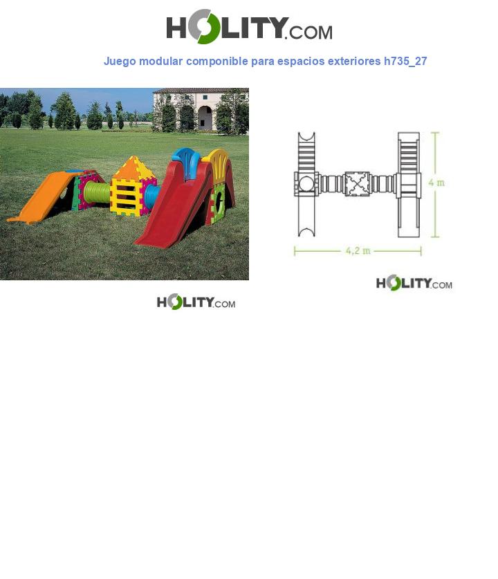 Juego modular componible para espacios exteriores h735_27