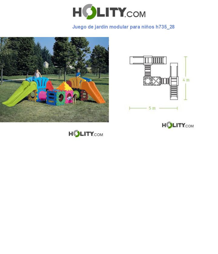 Juego de jardín modular para niños h735_28