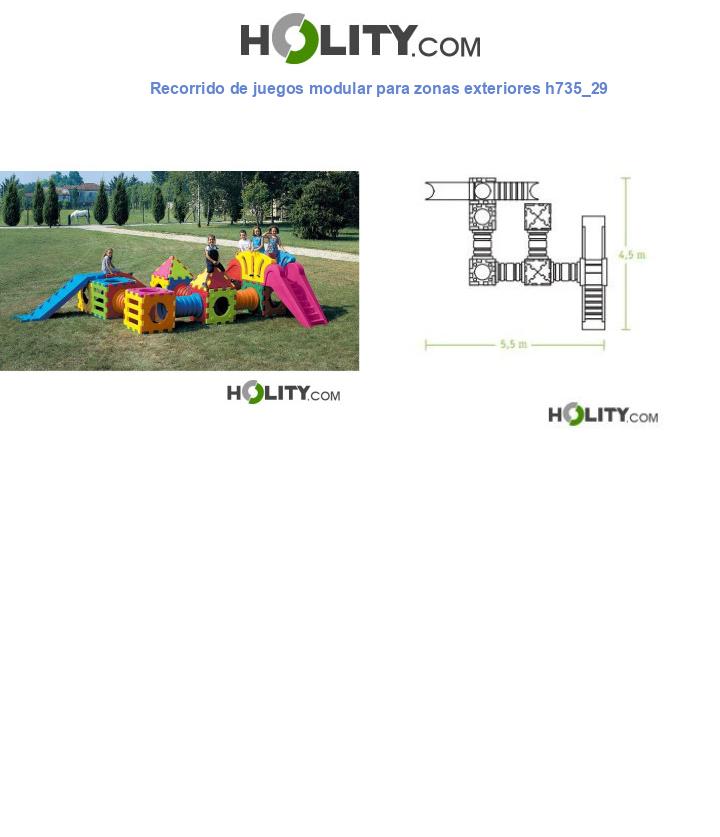 Recorrido de juegos modular para zonas exteriores h735_29
