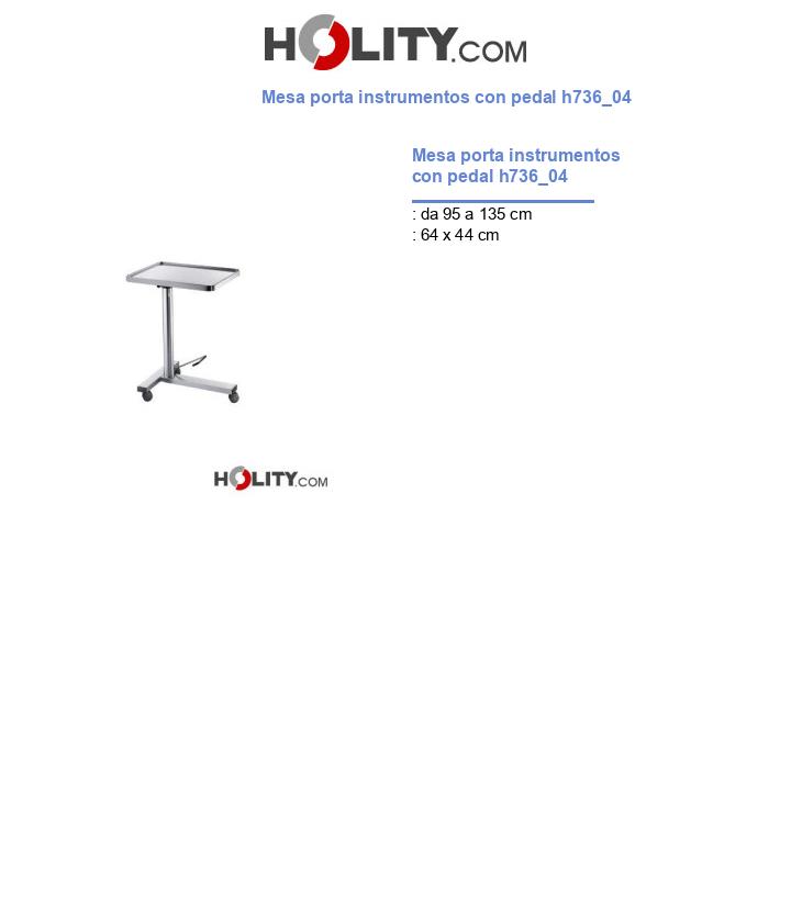 Mesa porta instrumentos con pedal h736_04