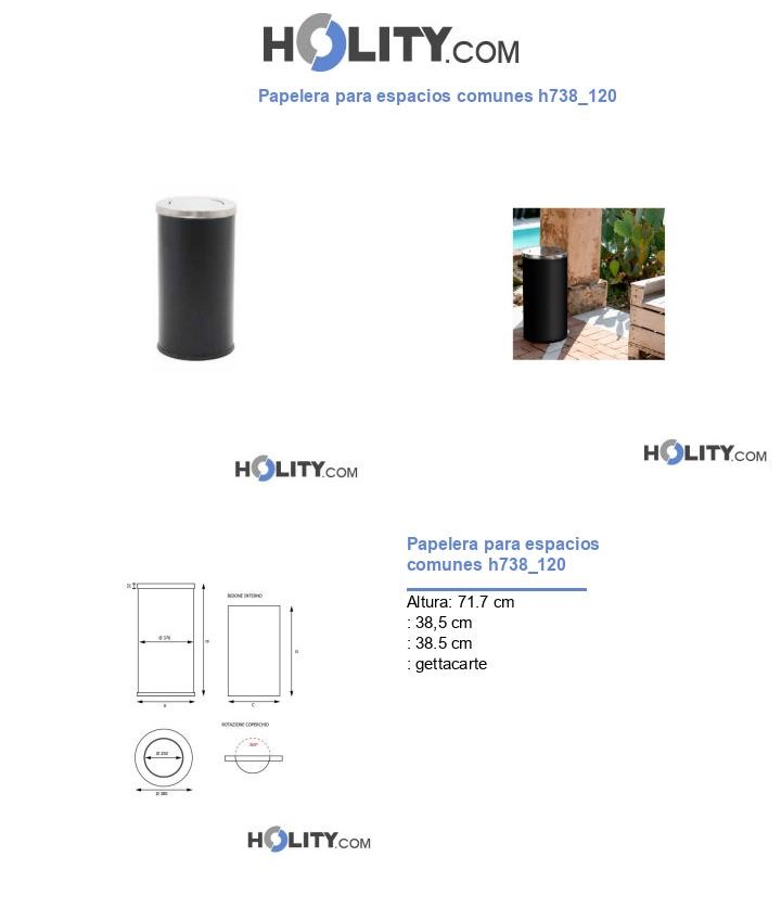 Papelera para espacios comunes h738_120