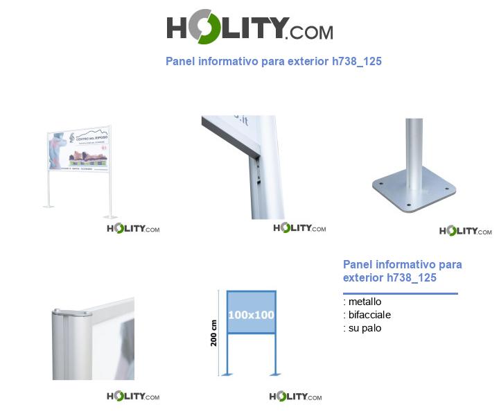 Panel informativo para exterior h738_125