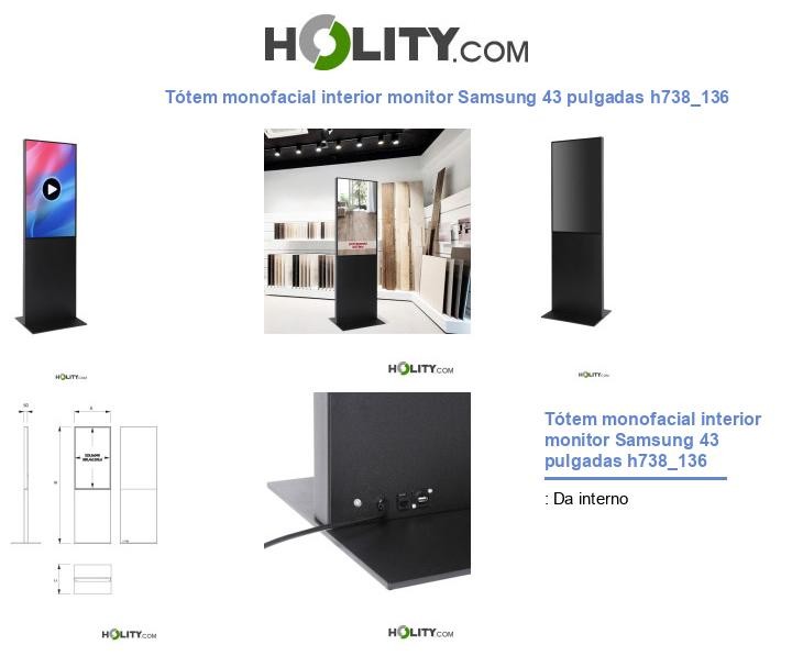 Tótem monofacial interior monitor Samsung 43 pulgadas h738_136