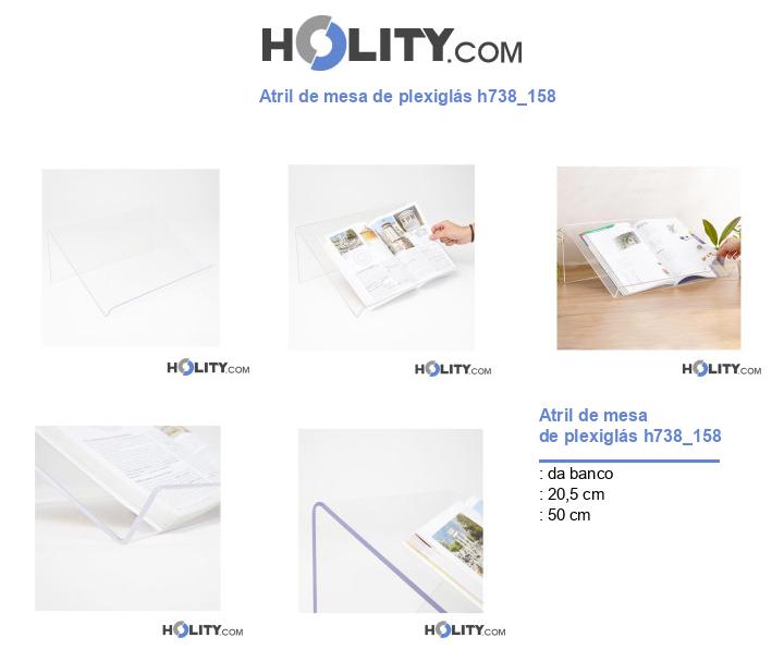 Atril de mesa de plexiglás h738_158