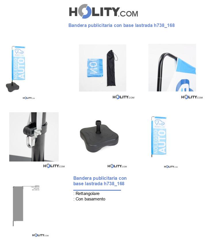 Bandera publicitaria con base lastrada h738_168