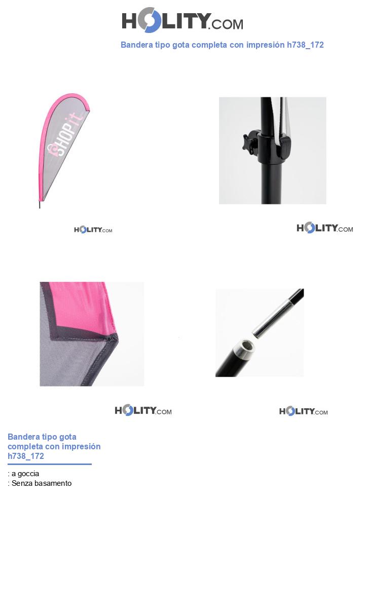 Bandera tipo gota completa con impresión h738_172