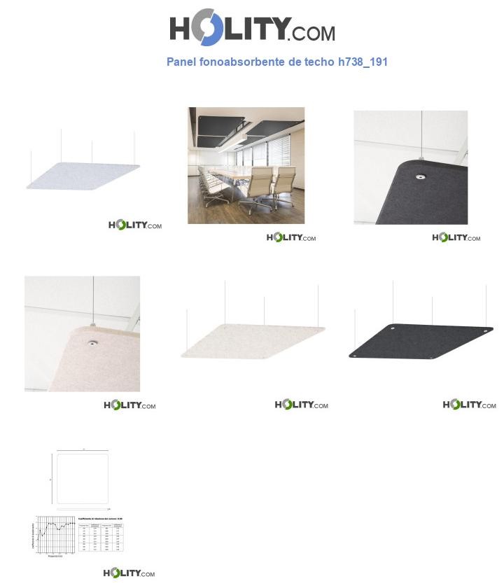 Panel fonoabsorbente de techo h738_191