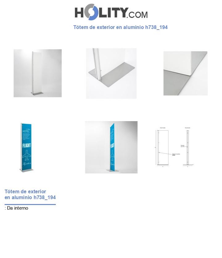 Tótem de exterior en aluminio h738_194