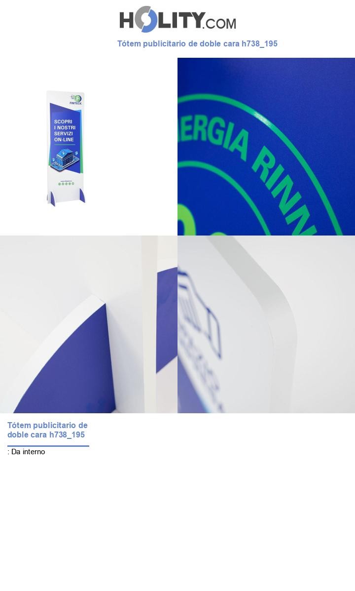 Tótem publicitario de doble cara h738_195