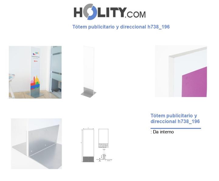 Tótem publicitario y direccional h738_196
