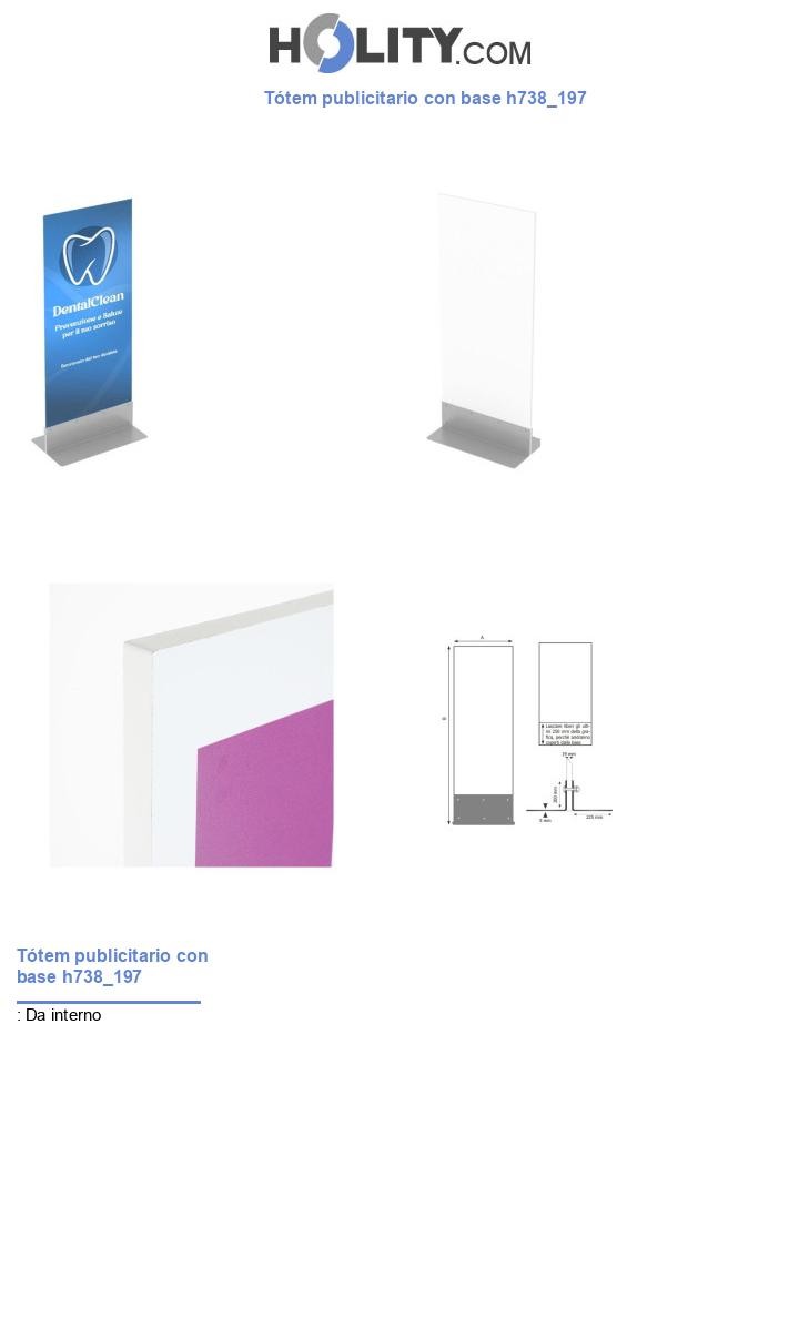 Tótem publicitario con base h738_197