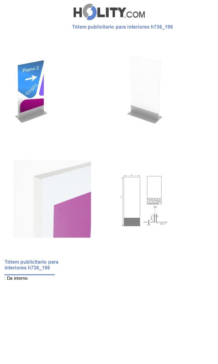 Tótem publicitario para interiores h738_198